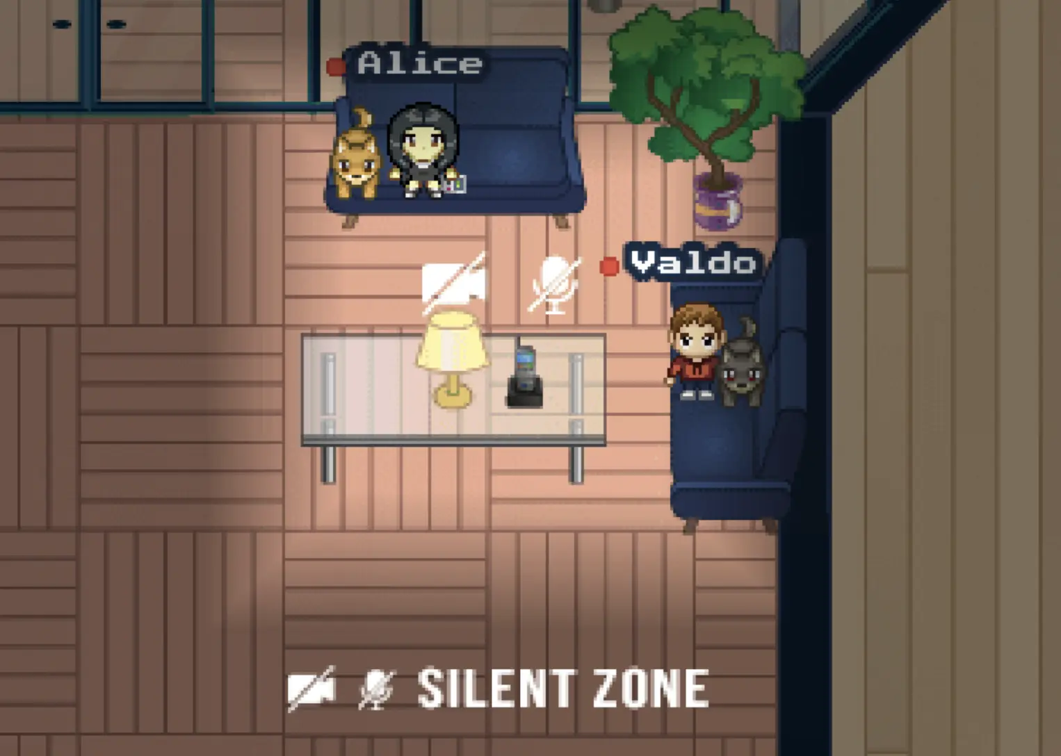 Our village map with silent map
