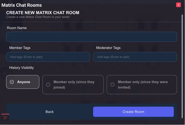 On the left side, there's a "member tags" space and on the right the "moderator tags" space.