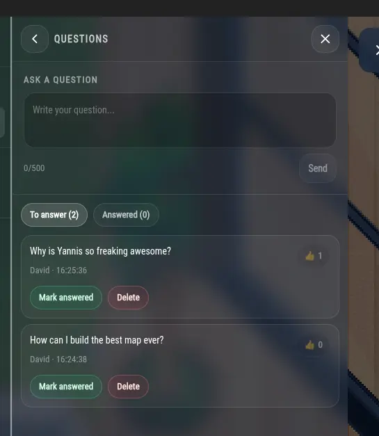 Q&A UI