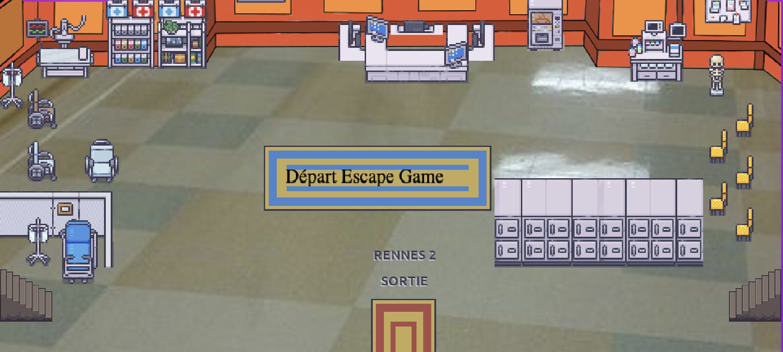 Escape game pédagogique sur le campus numérique de Rennes apprentissage par le jeu sur WorkAdventure