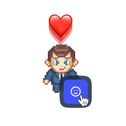 Reação instantânea com emoji