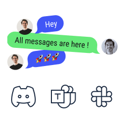 Synch your chat with Microsft Teams, Slack, Discord