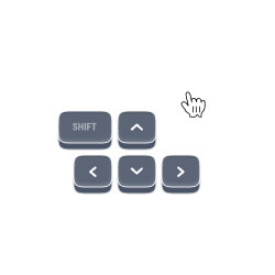 Use your keyboard or mouse to move