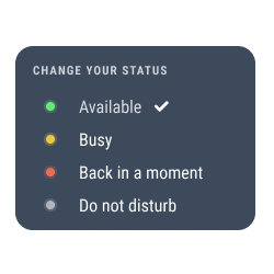 Change your status on Workadventure